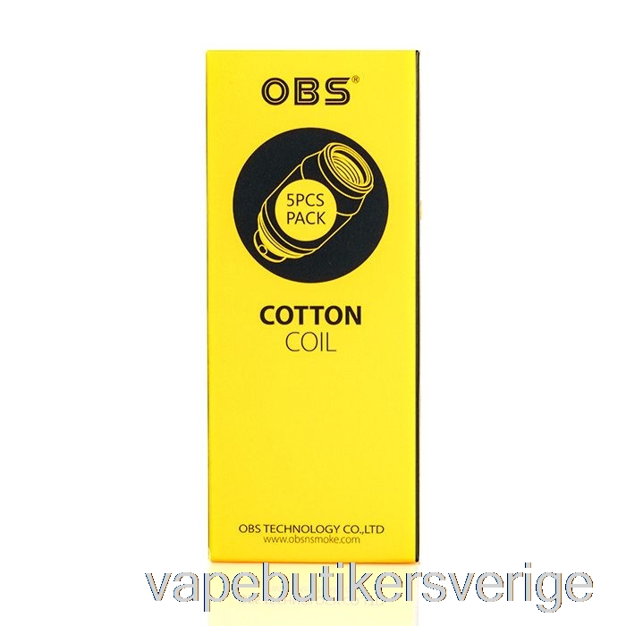 Vape Sverige Obs Cube Mini Ersättningsspolar 0,6ohm S1 Mesh Coils